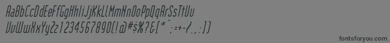 InstitutionItalic Font – Black Fonts on Gray Background