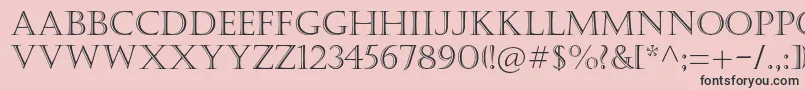 Castellarmtstd Font – Black Fonts on Pink Background