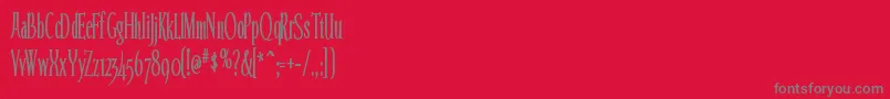 fuente Echeloncondensed – Fuentes Grises Sobre Fondo Rojo