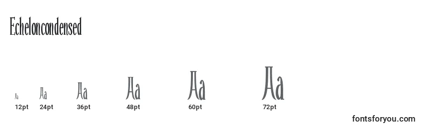Размеры шрифта Echeloncondensed