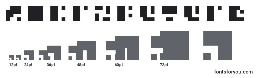 Microfuture Font Sizes