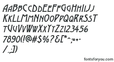  AModernocapsItalic font