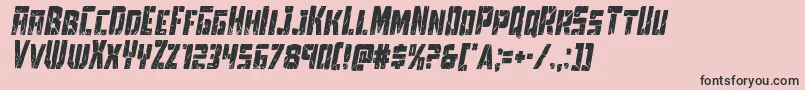 Towerruinscondital Font – Black Fonts on Pink Background