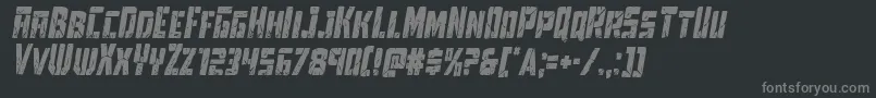 Czcionka Towerruinscondital – szare czcionki na czarnym tle