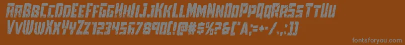 Towerruinscondital Font – Gray Fonts on Brown Background