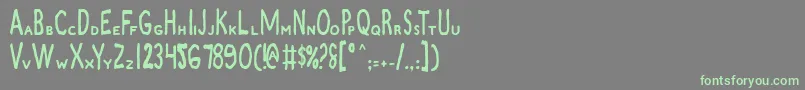 ZamboniJoe Font – Green Fonts on Gray Background