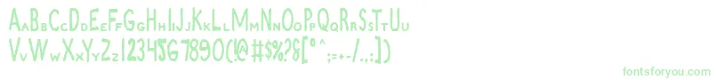 ZamboniJoe Font – Green Fonts on White Background