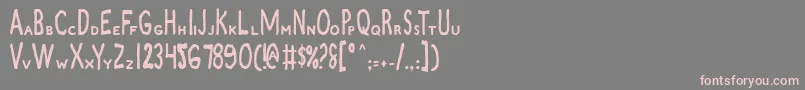 ZamboniJoe Font – Pink Fonts on Gray Background