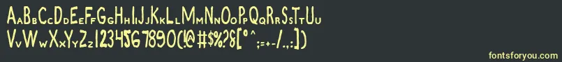 ZamboniJoe Font – Yellow Fonts on Black Background