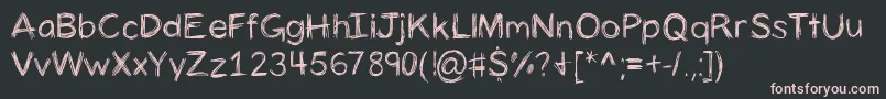 More about Panicstricken Font Panicstricken Font – Pink Fonts on Black Background