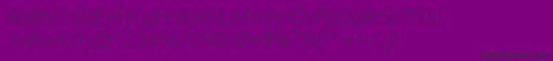 PfagorasansproXthinitalic-Schriftart – Schwarze Schriften auf violettem Hintergrund