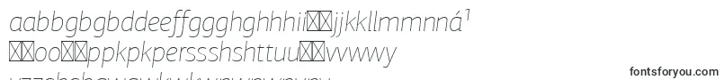 フォントPfagorasansproXthinitalic – イボ文字