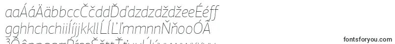 Шрифт PfagorasansproXthinitalic – словацкие шрифты