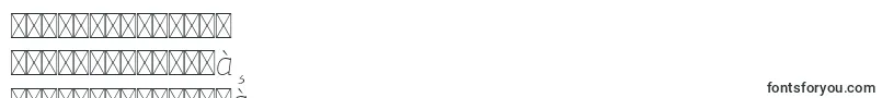 Шрифт PfagorasansproXthinitalic – тайские шрифты