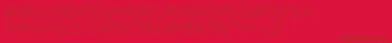 PfagorasansproXthinitalic Font – Brown Fonts on Red Background