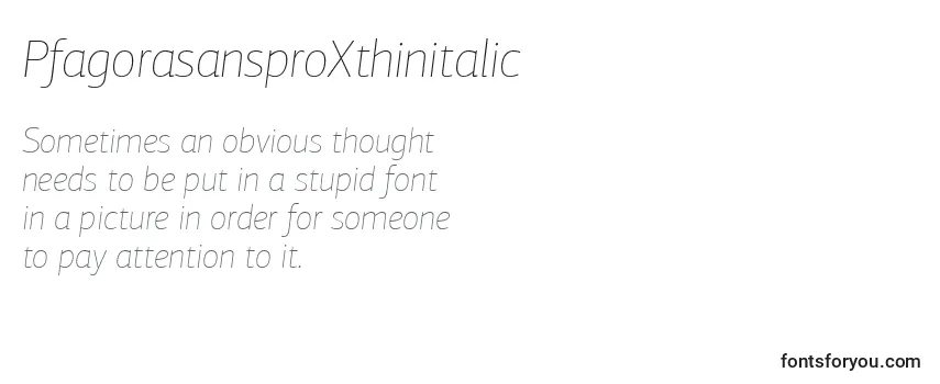 PfagorasansproXthinitalic-fontti