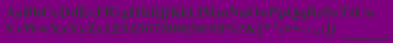 BulmermtstdBold Font – Black Fonts on Purple Background