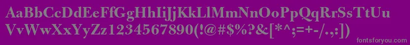 BulmermtstdBold Font – Gray Fonts on Purple Background