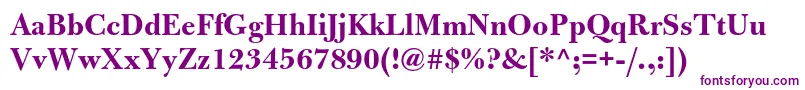 BulmermtstdBold Font – Purple Fonts on White Background