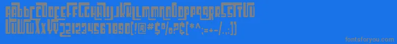 Шрифт SfCosmicAgeCondensed – серые шрифты на синем фоне