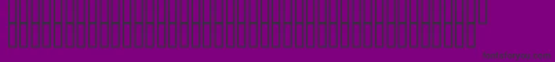 Taquesau-Schriftart – Schwarze Schriften auf violettem Hintergrund