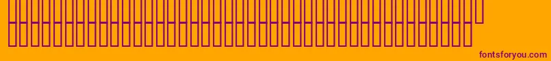 Taquesau Font – Purple Fonts on Orange Background