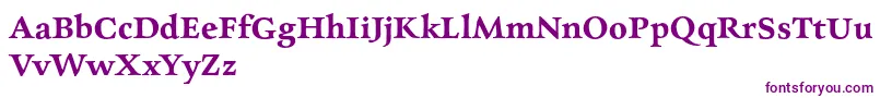 CharpentierrenredDemi Font – Purple Fonts on White Background