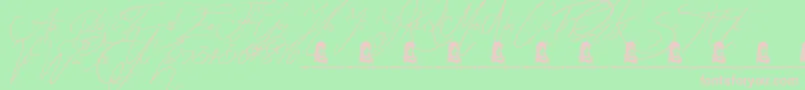 Zentaiges Font – Pink Fonts on Green Background