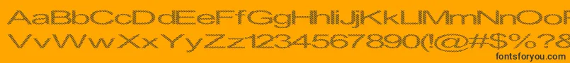 InninghamSpread Font – Black Fonts on Orange Background