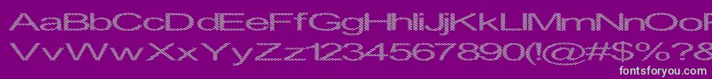 InninghamSpread Font – Green Fonts on Purple Background