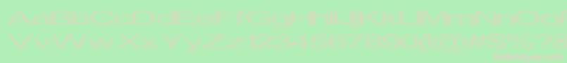 InninghamSpread Font – Pink Fonts on Green Background