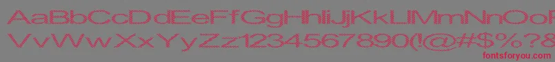InninghamSpread Font – Red Fonts on Gray Background