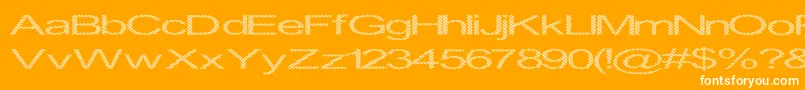 InninghamSpread Font – White Fonts on Orange Background