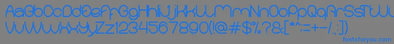 MerpatiPutih Font – Blue Fonts on Gray Background
