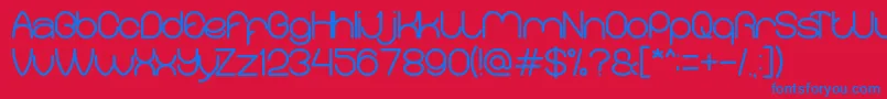 fuente MerpatiPutih – Fuentes Azules Sobre Fondo Rojo