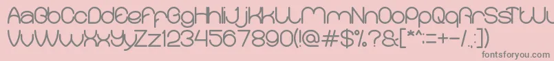 MerpatiPutih Font – Gray Fonts on Pink Background