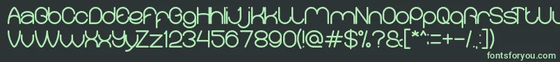 MerpatiPutih Font – Green Fonts on Black Background