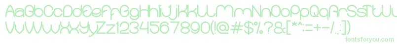 MerpatiPutih Font – Green Fonts on White Background