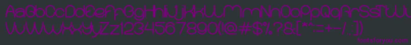 MerpatiPutih Font – Purple Fonts on Black Background