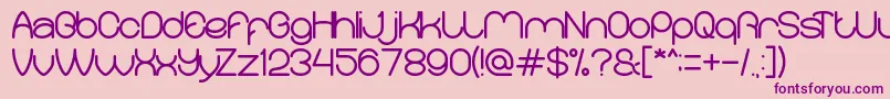 MerpatiPutih Font – Purple Fonts on Pink Background