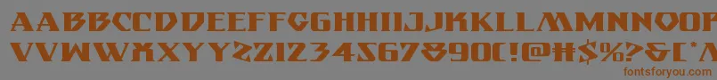 Eternalknightexpand Font – Brown Fonts on Gray Background