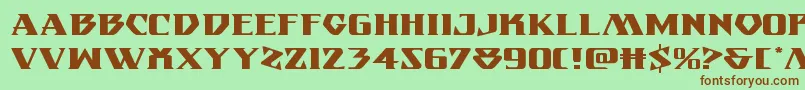 Eternalknightexpand Font – Brown Fonts on Green Background