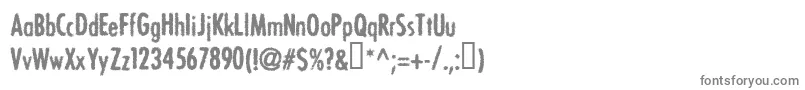 Bonvv Font – Gray Fonts on White Background