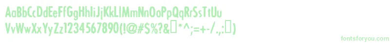 Bonvv Font – Green Fonts on White Background