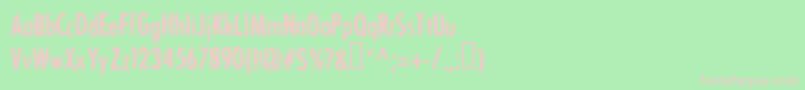 Шрифт Bonvv – розовые шрифты на зелёном фоне