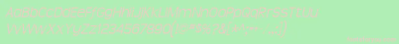 Teenlita Font – Pink Fonts on Green Background