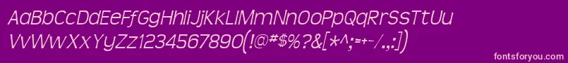 Teenlita Font – Pink Fonts on Purple Background