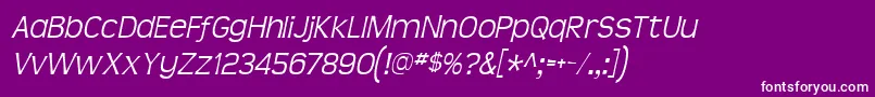 Teenlita Font – White Fonts on Purple Background