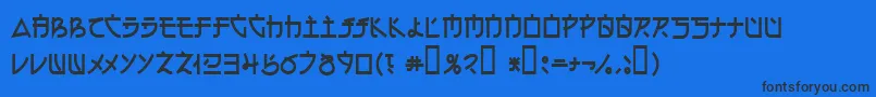 Electroharmonix2 Font – Black Fonts on Blue Background