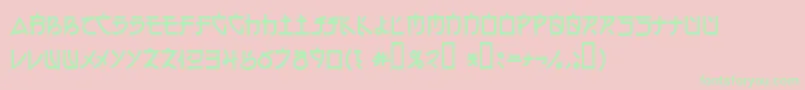 Electroharmonix2 Font – Green Fonts on Pink Background